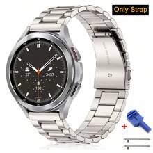 1Pc Stainless Steel 20mm 22mm Quick Release SamsungGalaxy Band Adjustable Replacement Strap Compatible With Samsung Galaxy Watch Gear Active2 S2 Gear S3 Gt 2 HonorWatch HuaweiWatch GT2 42mm 46mm, Huami Amazfit GTS GTR 2e 47mm Fashionable Casual Bracelet Wristband Smartwatch Accessories For Daily,Party,Holiday,Summer Back To School Perfect Gift For Mother, Father, Lover, Student