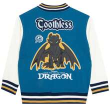 How to Train Your Dragon Boys Jacket , Toothless Boys Bomber Jacket, Baseball Jackets For Kids - Blue - View 6