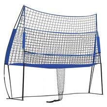 Versatile Volleyball Training Net With Adjustable Height, Durable Nylon & Iron Construction, Easy Setup, Ideal For Indoor/Outdoor Use, Includes Carrying Bag & Accessories - Blue - View 5