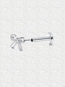 AVYRING 1 件 16g 18g 20g 耳屏软骨穿孔饰品无线耳屏软骨耳环平背钻石推针螺旋饰品适合女性男性 6mm 耳洞饰品 - 彩色 - 查看 16