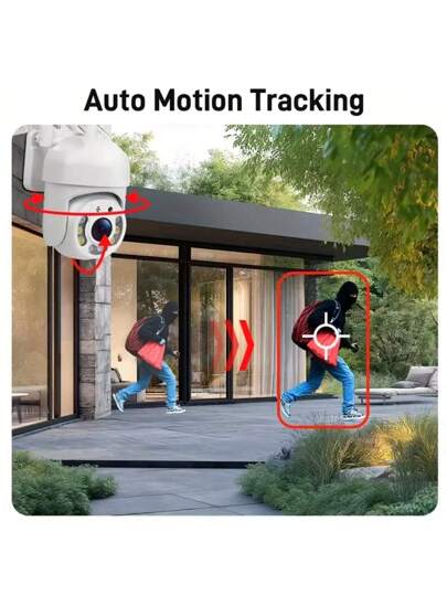 1/ High Definition AI Driven 2.4G/5G WiFi Security Camera 360° View, Remote Monitoring, Two Way Audio Mobile App Control Home Business Security, Indoor/Outdoor CCTV Surveillance System view 5