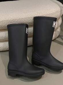 男女时尚中筒雨靴，防滑成人户外水鞋，亲子雨靴，糖果色，加厚防滑雨天套鞋，适用于食堂清洁