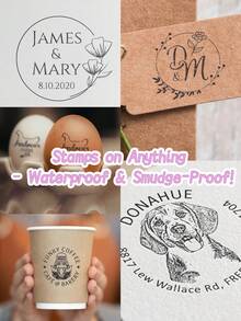 1 件定制照片和文字印章、定制照片印章、定制印章、个性化照片和文字印章、个性化照片印章、有趣的礼物，非常适合情人节、母亲节、父亲节、生日、毕业典礼、周年纪念日、开学第一天，适合送给学生、妈妈、爸爸、妻子、丈夫、女朋友、男朋友、同事、同事、闺蜜、送给他/她的礼物 - Custom Photo&Text 1 - 查看 4