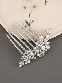 1 件超大月亮和太阳水钻波西米亚风格锌合金发梳，适合所有季节、发饰、发饰、婚礼、梳子、侧梳 - 彩色 - 查看 6