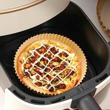 150pcs Pizza Baking Tray, Baking Paper Cups, Oil-Proof & Heat-Resistant Cake Mold, Baking Paper Tray For Pizza, Cookies, Cakes, Breads, Disposable Air Fryer Paper, 150/50pcs - Multicolor - View 4