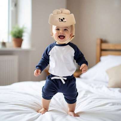 Baby Head Protector Soft No Bumps Infant Safety Armor Toddler Headguard Adjustable Protective Cap For Crawling Walking