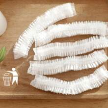 100pcs Multi-Functional Dust Cap, Elastic Band Perm Cap, Shower Cap, Hair Coloring Cap