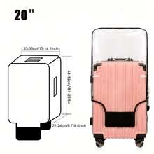 Thickened, Wear-Resistant Protective Case, Transparent Dust Cover, Waterproof Suitcase Cover For Travel Luggage Travel Essentials Travel Accessories Vacation Summer Holiday Back To School Bag For School School Accessories School Stuff - Clear - View 14