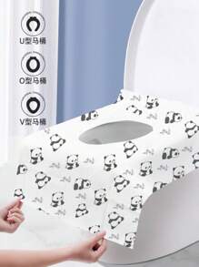 40 piezas Almohadillas de inodoro, almohadillas de papel desechables para inodoro, accesorio de viaje esencial, almohadillas de papel disolvente para aviones, viajes, baños públicos y campamentos, se desintegran rápidamente, livianas e higiénicas, suministros de baño, accesorios de baño, accesorios de viaje