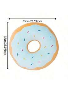 42厘米甜甜圈靠垫。柔软的甜甜圈填充物。儿童靠垫。在家放松身心的好选择，就是坐下来，向后靠着。圣诞礼物。万圣节礼物。情人节礼物。派对礼物。毕业礼物。毕业典礼礼物。复活节礼物。