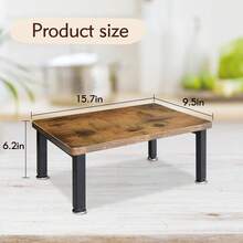 Coffee Bar Accessories And Organizer Countertop, Coffee Station Organizer For Coffee Bar Decor, Coffee Table For Coffee Bar Organizer Desktop Printer Stand, Wood Counter Shelf For Kitchen Office Home - Multicolor - View 2
