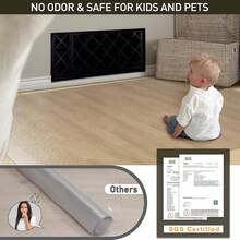 Clear Plastic Area Mat For Under Dining Table, 4'*6' Large No Slip Waterproof Vinyl Area Rug For Home, Anti-Spill Hard Floor Protector Cover, Splat Mat For Under High Chair, Easy Clean Floor Mat - Multicolor - View 6