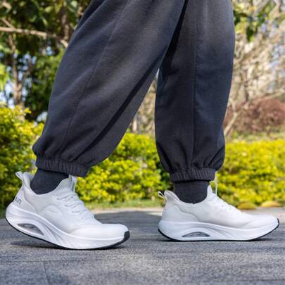Wide Toe Box Arch Support Walking Shoes For Men | Orthotic Plantar Fasciitis Tennis Sneakers | Slip On Athletic Running Shoes
