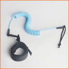 1 Stück fortschrittliche Surf-Leine, TPU, schwarz, leicht, maximale Stärke, für alle Arten von Surfbrettern, Strandutensilien, Strandaccessoires, Poolschwimmhilfe