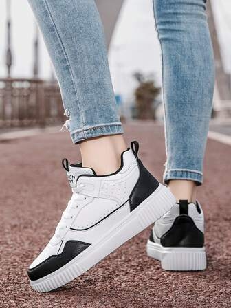 Zapatillas deportivas versátiles de caña alta para adolescentes, cómodas, de moda, casuales, ligeras, duraderas y aptas para correr