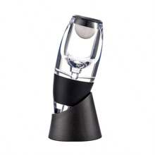 Carafe à vin rouge et décanteur, noir, avec support, pour vin rouge