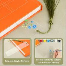45 Blank Acrylic Bookmarks With 45 Colored Tassels, Transparent Acrylic Craft Bookmarks, Unfinished Acrylic Book Markers, Suitable For DIY Projects, Offices, Gift Labels, And Graduation Gifts School Supplies, Back To School