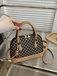 Yogodlns 时尚贝壳包女士小图案设计钱包和手提包单肩斜挎包女士日常使用高品质复古手拿包斜挎包女士简约设计师小手提包