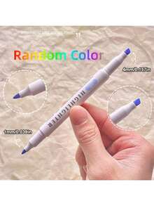 15 Color Double Ended Highlighter Pen Set, Fluorescent Drawing Pen ...