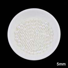 1pack 3-14mm Of White Faux Pearl Round Beads DIY Decoration
