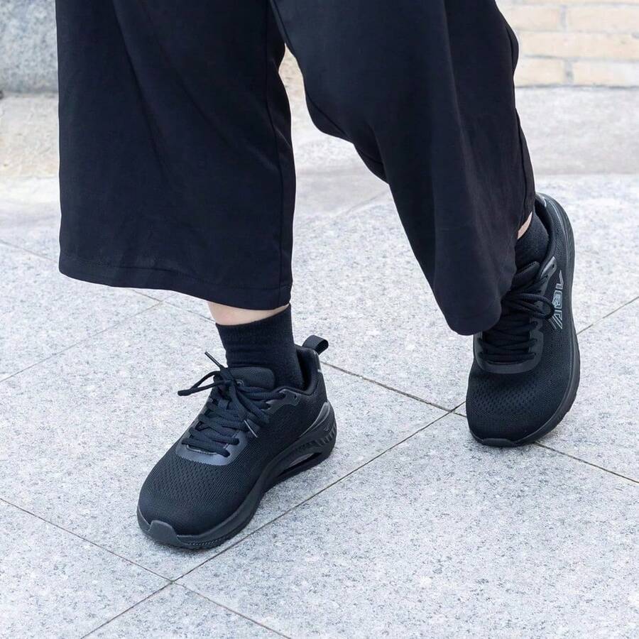 AOV Women's Wide Toe Box Arch Support Walking Shoes Plantar Fasciitis Orthotic Air Tennis Sneakers