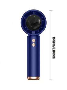 1 件手持式 USB 迷你涡轮风扇，男女通用，光滑机身，冰凉触感，大容量电池，多色，可调节 100 档风速，强劲气流，超静音，适用于户外露营、旅行、海滩、运动、办公室、学校、日常使用