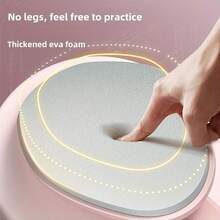 Pelvic Floor Muscle Trainer, TPE Yoga Leg Exercise Equipment, Postpartum Recovery Fitness Tool, No Electricity, No Battery, Suitable For Toning And Slimming Abdomen, Legs - Light Purple And Pink