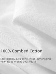 Camiseta blanca de mujer 180g con cuello redondo y mangas cortas, impresión de mariposas coloridas y texto "INAWY", 100% algodón, estilo casual moderno y cómodo, ideal para verano y días de ocio, prenda versátil para combinar con jeans y accesorios fashion. - Blanco - Ver 6