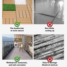 Weatherproof Interlocking Plastic Deck Tiles, Square DIY Modular Patio Flooring Waterproof Drainage Floor Tiles For Balcony, Terrace, Porch, Poolside & Garden - Multicolor - View 10