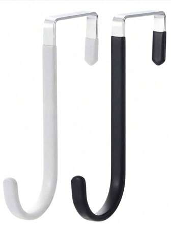 1/3pcs No-Drill Door Back Hooks, Kitchen Organizer Racks, Coat Hanger, Storage Shelf, S-Shaped Hooks