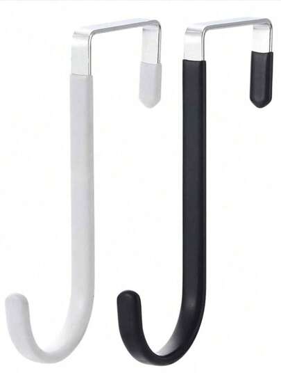1/3pcs No-Drill Door Back Hooks, Kitchen Organizer Racks, Coat Hanger, Storage Shelf, S-Shaped Hooks
