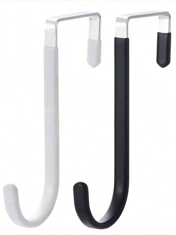 1/3pcs No-Drill Door Back Hooks, Kitchen Organizer Racks, Coat Hanger, Storage Shelf, S-Shaped Hooks