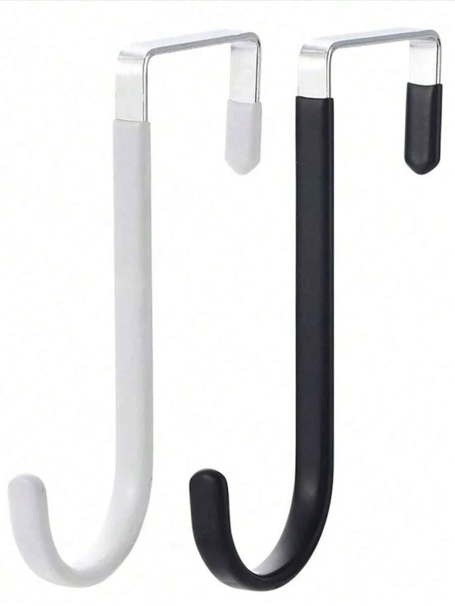 1/3pcs No-Drill Door Back Hooks, Kitchen Organizer Racks, Coat Hanger, Storage Shelf, S-Shaped Hooks