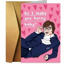 1 pieza Tarjeta divertida y juguetona para el Día de San Valentín para él o ella - Regalo humorístico para aniversario o cumpleaños con un mensaje juguetón, perfecto para esposo, novio, esposa, novia - Incluye sobre rojo