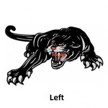 1pc Black & White Animal Series Fierce Lion Head, Wolf, Leopard, Gorilla King Kong 3D Effect Car Scratch Cover Sticker Decal For Automotive, Motorcycle, Vehicle Decoration - one-size - View 2