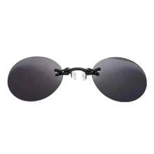 1-2PCS Clip On Nose Glasses Round Rimless Matrix Morpheus Mini Frameless Vintage Men Eyeglasses - أبيض - مشاهدة 13