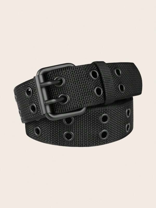 New Men Breathable Nylon Fabric Belt Outdoor Sport Belt Pin Buckle Trousers Jeans Belt
