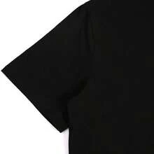 Y2K-Inspired Cotton T-Shirt For Boys - "FLYRICH" Bold Graphic Print, Casual Crew Neck, Short Sleeve, Summer Youth Clothing, Black With Colorful Money Design, Youth Fashion Tee|Graphic Print Tee|Crew Neck ShirtWarm Reminder: The Sizes Of The Teenage Boys' T-Shirts Are On The Smaller Side. Adults Purchase May Need To Order One Or Two Sizes Larger. - 黑色 - 查看 5