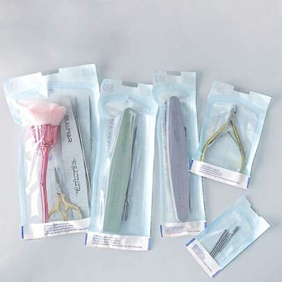 Nail Tool Disposable Disinfection Bag Polishing Head Sand Strip Steel Peeling Scissors Storage Bag Sorting Self-Sealing Bag