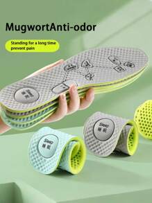 Zwei Paar Beifuß geruchsbeseitigende Popcorn-Stil Fußpolster. Neuer Stil, super weich, elastisch, nicht verformbar, schweißaufnehmend, atmungsaktiv, kühl und komfortable Fußsohle Weichpolster.