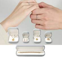 Oirlv 1 pièce Boîte à bagues de mariage de luxe légère, créative et haut de gamme. Boîte de présentation pour bracelets, colliers, pendentifs, boucles d'oreilles et bijoux. Étui cadeau pour femmes.