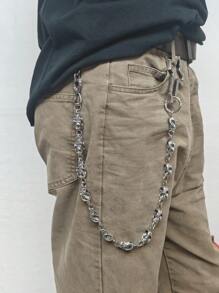 Y2K Neo-Gothic Cross Snake's Body Skull Pants Chain Retro Men And Women Fashion One's Waist Luxury Accessories Hip Hop Jewelry