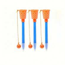 1/3 支运动球设计笔，0.75/0.7 毫米黑色/蓝色墨水足球/篮球主题塑料笔，适用于运动、办公室、学校、派对文具学校用品、返校 - 彩色 - 查看 12