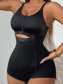 Neue Damen Shapewear mit Taillenkontrolle, Po-Anhebung, Knöpfen vorne, Seitlichem Reißverschluss, gepolstertem BH, Bodysuit