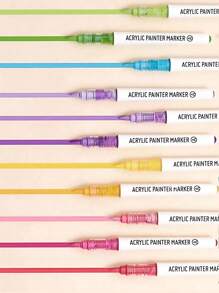 Languo Direct Liquid Soft Tip Acrylic Markers Set - 171 Vibrant Colors In 19 Diverse Color Sets With 9 Pens Each - Ideal For Artists, Students, Designers, Crafters, And Professionals - Perfect For Drawing, Painting, Illustration, Sketching, DIY Projects, Bullet Journaling, Home Decor, School Assignments, And Creative Artwork,School Supplies,Back To School