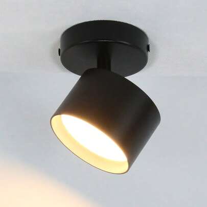 CANMEIJIA GX53 Recessed Ceiling Light, Wall Lamp, Aluminum Alloy Ceiling Light, Black/White, With/Without Bulb, Suitable For Shop/Study/Bedroom/Living Room/Cafe/Exhibition Hall/Gallery/Museum/Corridor/Porch, Choose Size As Needed