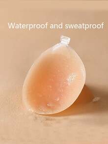 1Pc Invisible Silicone Strapless Push-Up Bra - Reusable, Self-Adhesive Front Closure, Seamless Chest Lift, Hand Washable, Non- Fabric - Women'S Lingerie Accessory, Strapless Bra Lift | Textured Surface | Seamless Design, Bras For Lingeri