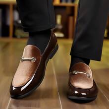 PU Men's Loafers - Quick Delivery & Big Size Options - màu nâu - Xem 2