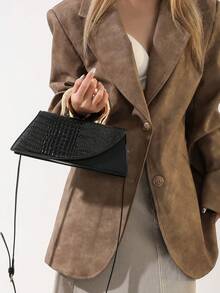 Niche Design Handbag, Exquisite And Versatile Highly Attractive Crossbody Bag, Fashionable And Shoulder Bag, Classic And Simple And Elegant Women's Bag, Suitable For Parties, Vacations, Dates, Dinners - Black - View 5