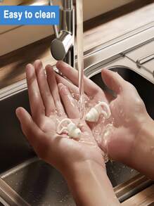 2 件降噪耳塞，NRR 40dB 超舒适硅胶可重复使用耳塞，适合睡眠、打鼾、游泳、学习、音乐会、降噪和听力保护 - 均碼 - 查看 5